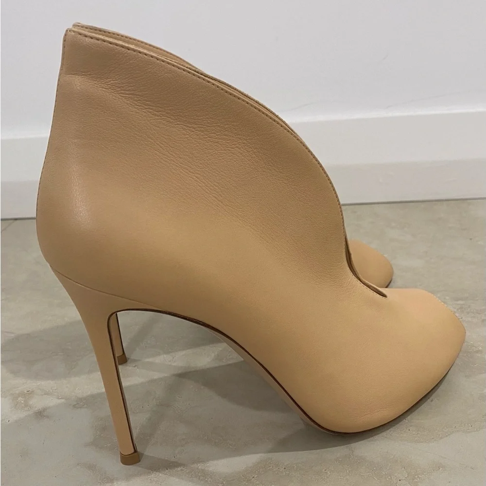 GIANVITO ROSSI Vamp Boots. Peep toe, stiletto heel, genuine leather, new. EU41.5 - Picture 5 of 9